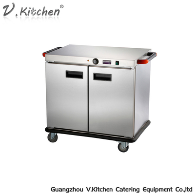 EWC-4S Electric Warmer Cart Commercial 2 Doors 4 Layers Food Warmer Delivery Cart