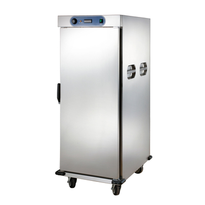 E-DBW-12B-21E Electric Buffet Cart komersial Double Glass Door 24 Layers Food Warmer Cart