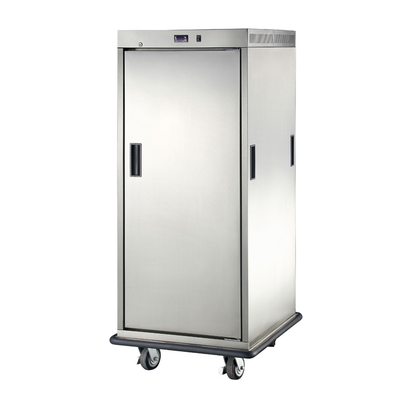 E-DBW-12B-21E Electric Buffet Cart komersial Double Glass Door 24 Layers Food Warmer Cart