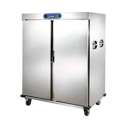 E-DBW-12B-21E Electric Buffet Cart komersial Double Glass Door 24 Layers Food Warmer Cart
