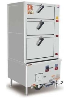 YDSMZG910G Peralatan Memasak Rentang Cina 3 Deck Steamer Cabinet