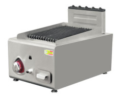 E-RQB-400G Peralatan Dapur Restoran Komersial Meja Kompor Gas Burner Ganda