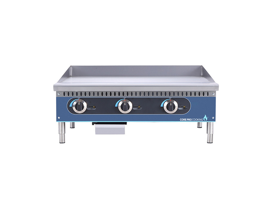 CP-G36-M Peralatan Dapur Restoran Komersial Gas 36-Inch Wajan Kontrol Manual