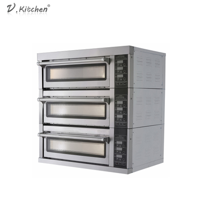 Mesin Oven Roti Roti Pita Perancis Putar 3 Deck 3 Nampan