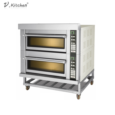 3 Dek 6 Nampan Mesin Roti Stainless Steel Oven Listrik