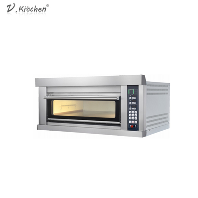 Mesin Roti Stainless Steel 180KW Triple Deck Six Plates