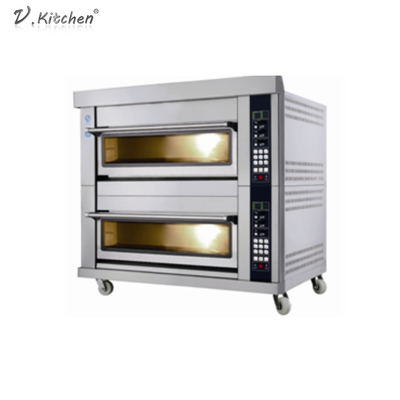 Mesin Roti Stainless Steel 180KW Triple Deck Six Plates