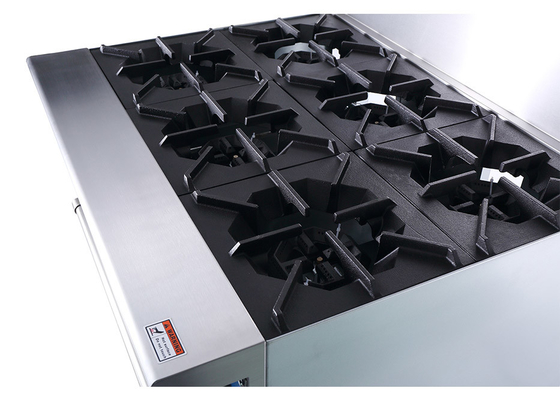 14.6 Peralatan Dapur Restoran Gkw 36-Inch 6-Open Burner Dengan Oven