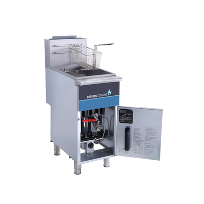 Peralatan Dapur Restoran Hotel Resort Gas 3 Burners 1-Tank Fryer