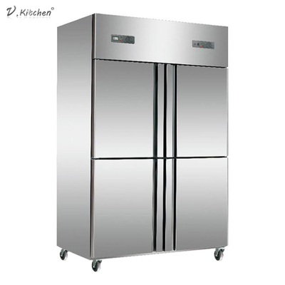 ACUF4D Commercial Four Doors Upright Chiller Kulkas 4-Door Uprigh Freezer